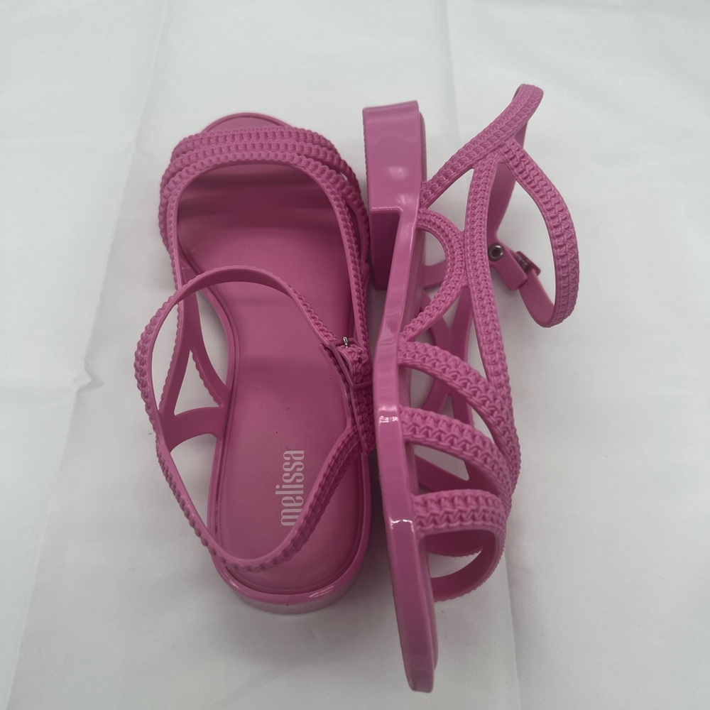 Melissa Pink Sandals with Ankle Strap - Picture 3 of 5